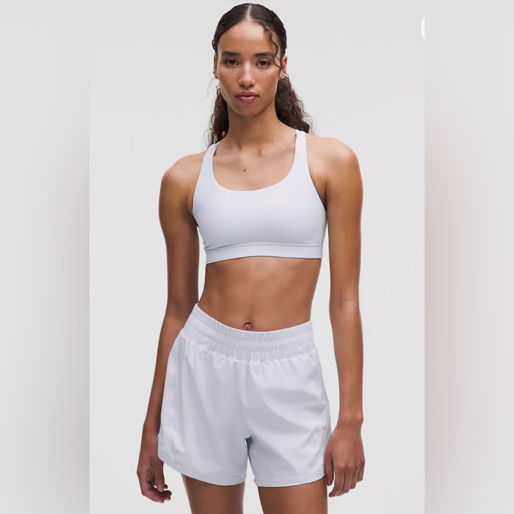 Lululemon Energy Size 10 Light Gray Women’s Sports Bra Top Excellent Condition